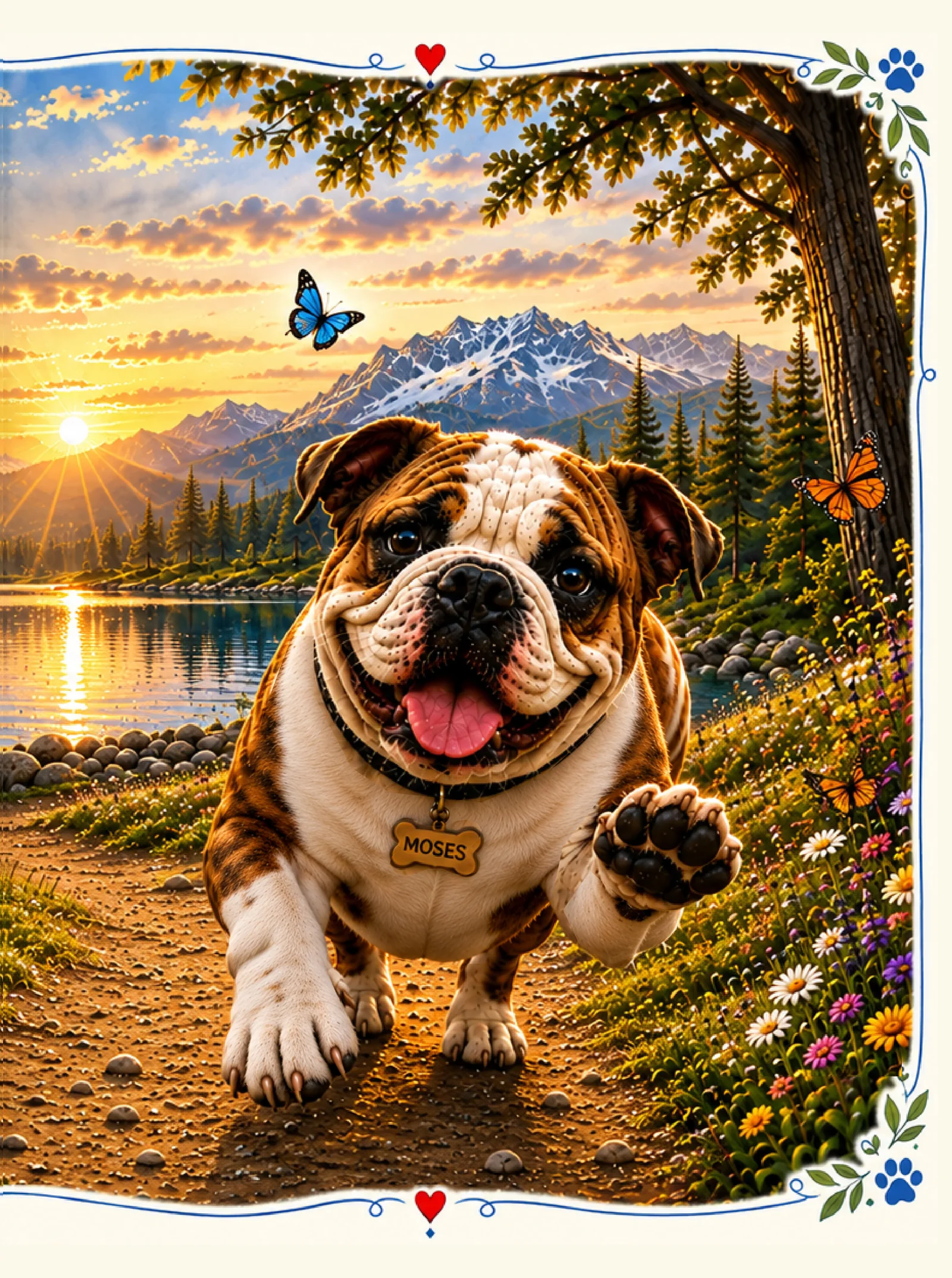 Moses introduces himself on a mountain trail